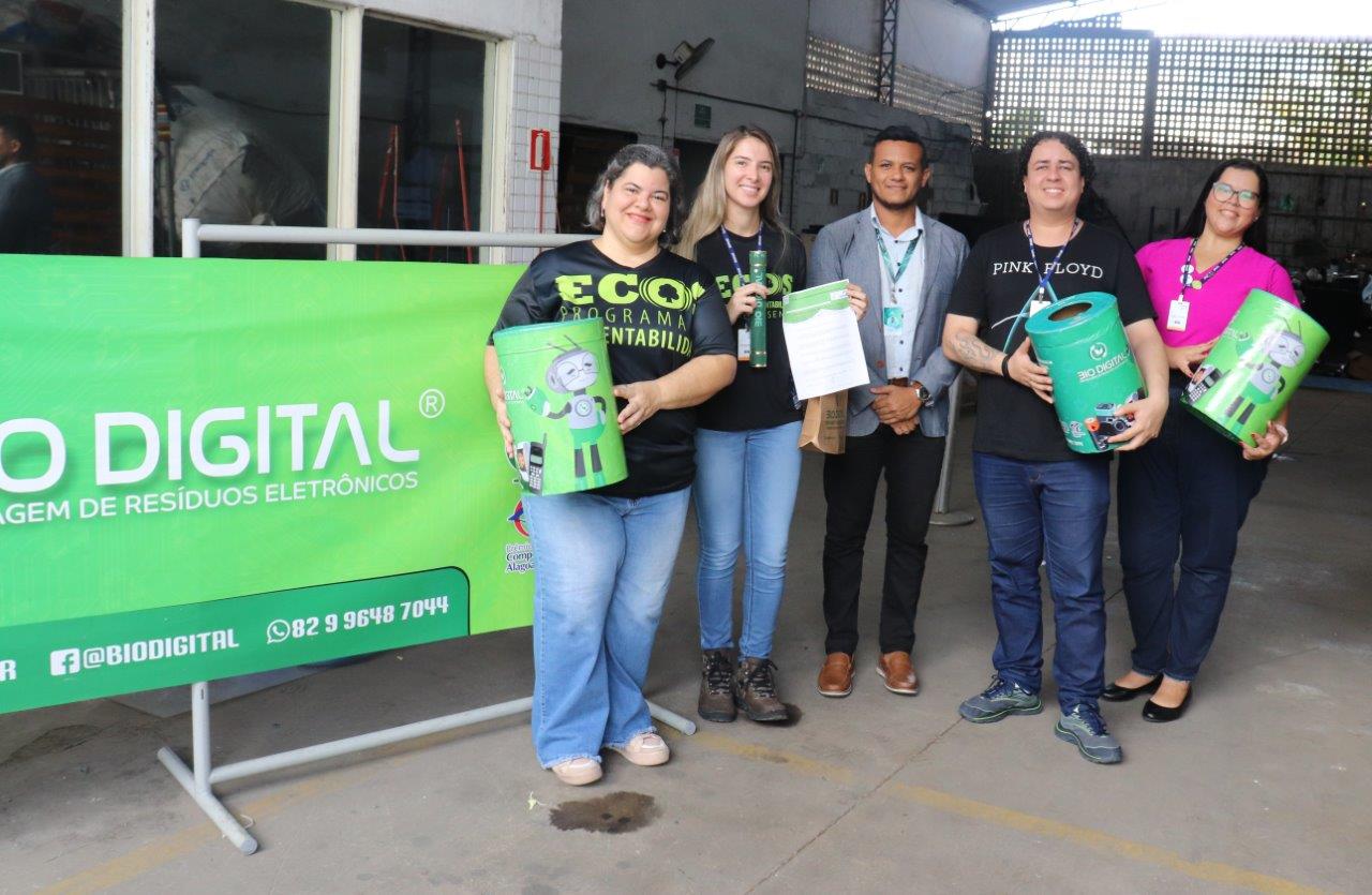 SUSTENTABILIDADE: Colaboradores do Senac Alagoas realizam visita à empresa de reciclagem de eletrônicos