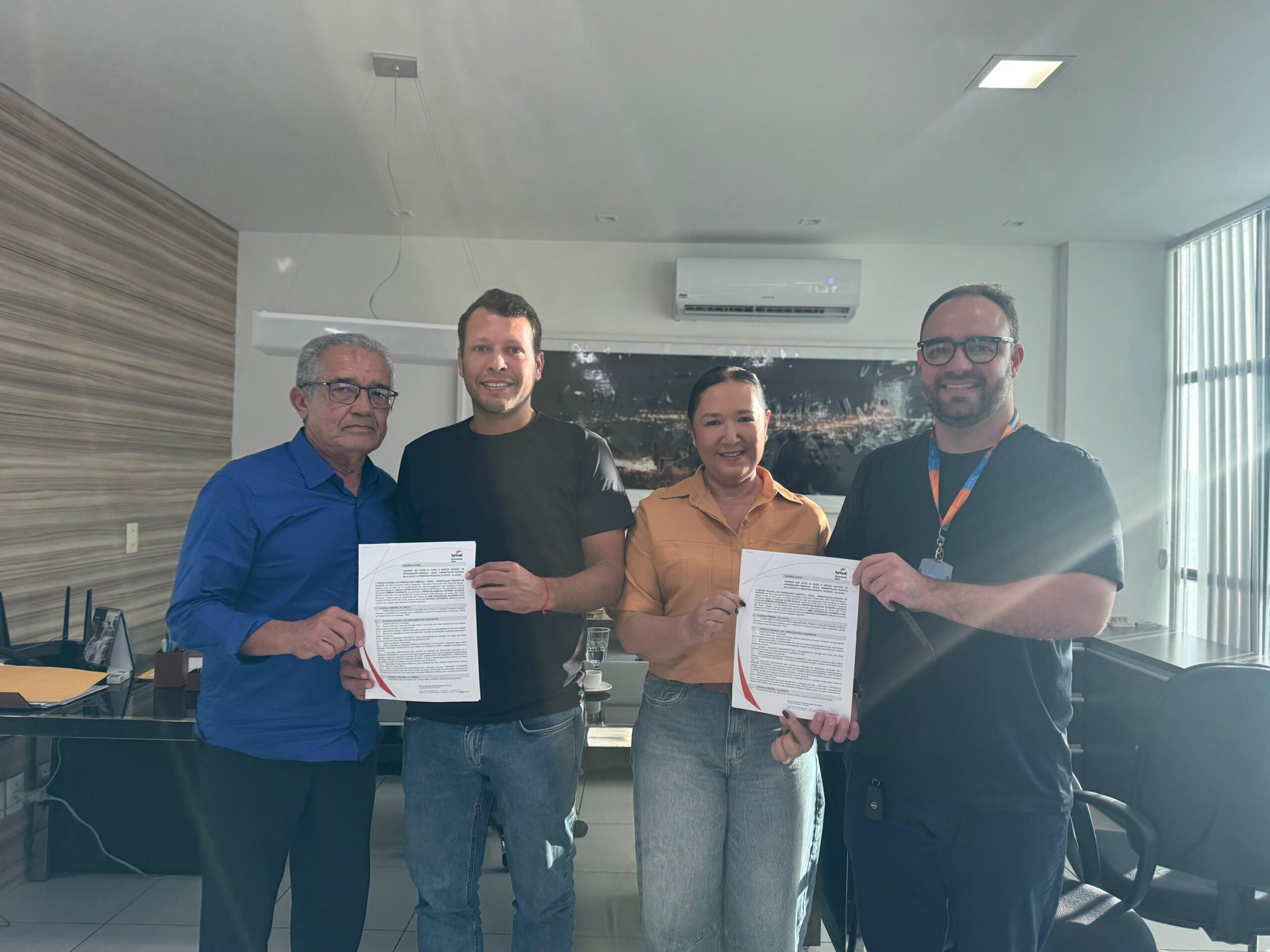 Senac Alagoas e Prefeitura de Murici firmam convênio para fortalecer qualificação profissional no município