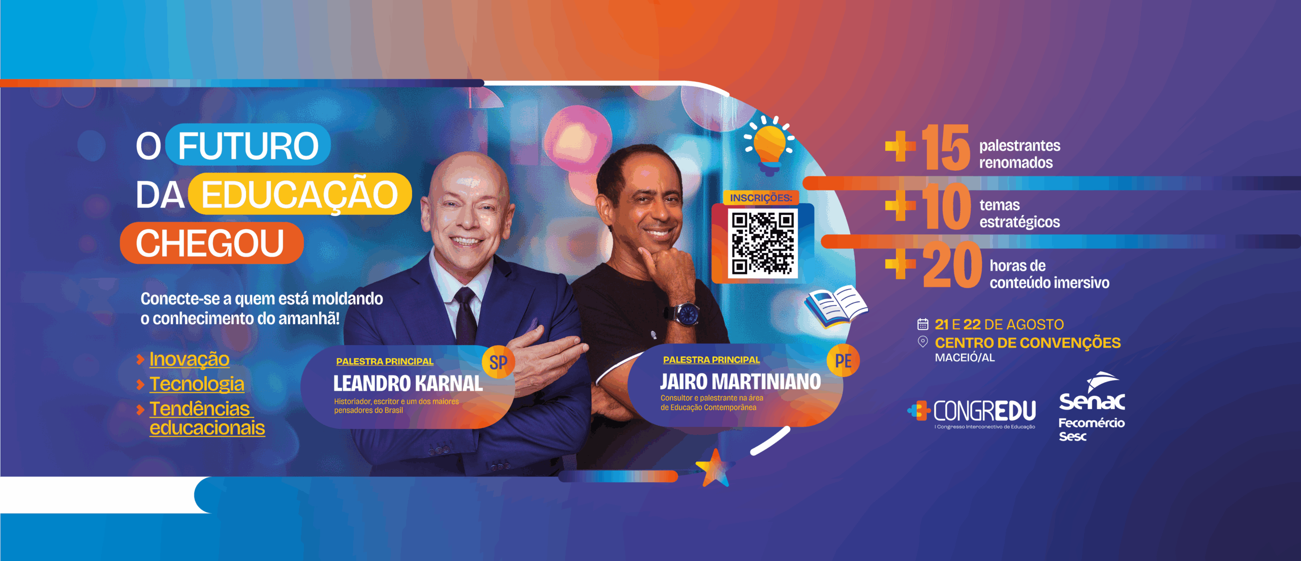 Primeiro Congresso Interconectivo de Educação trará Leandro Karnal para Maceió