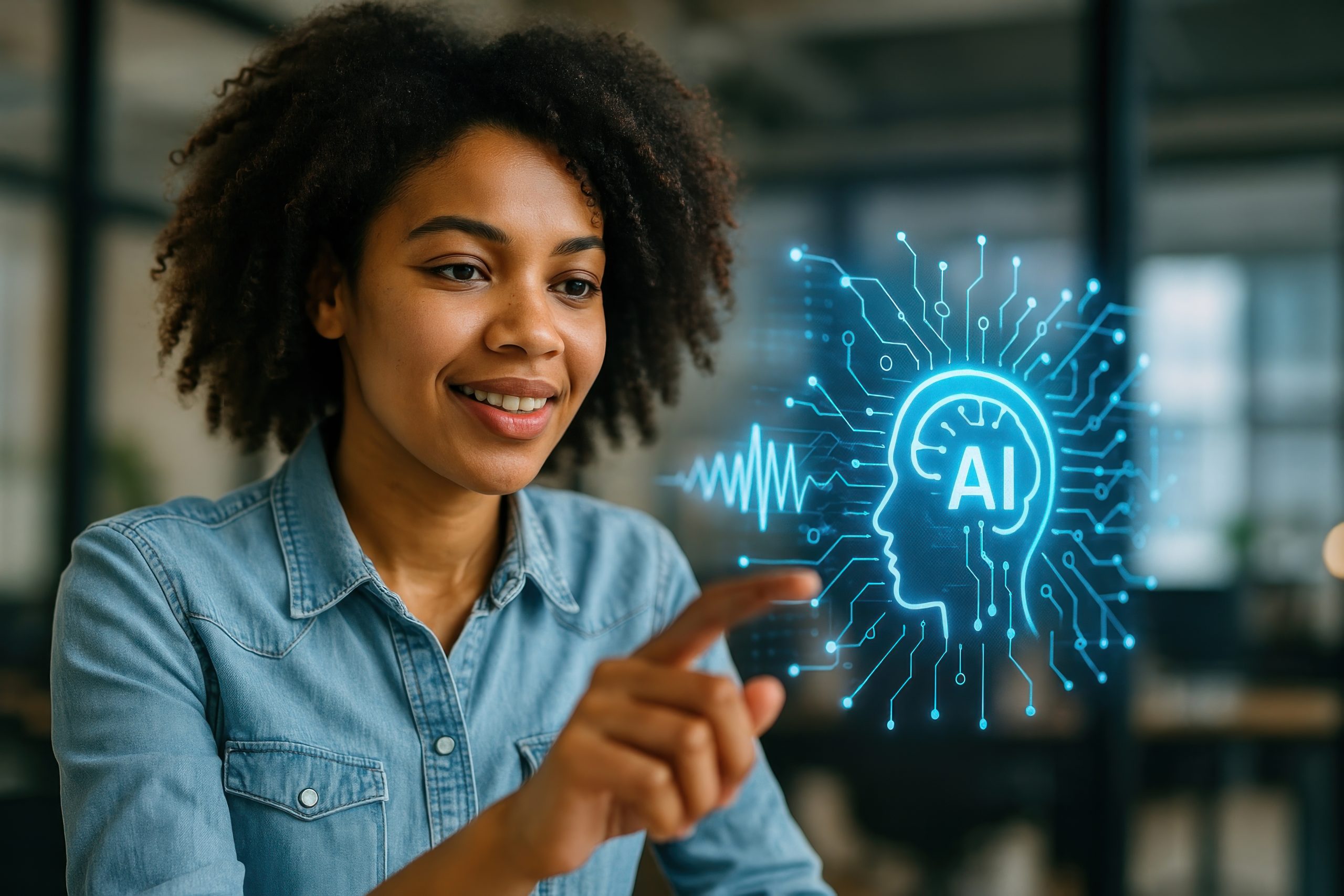 Interactive AI technology engagement