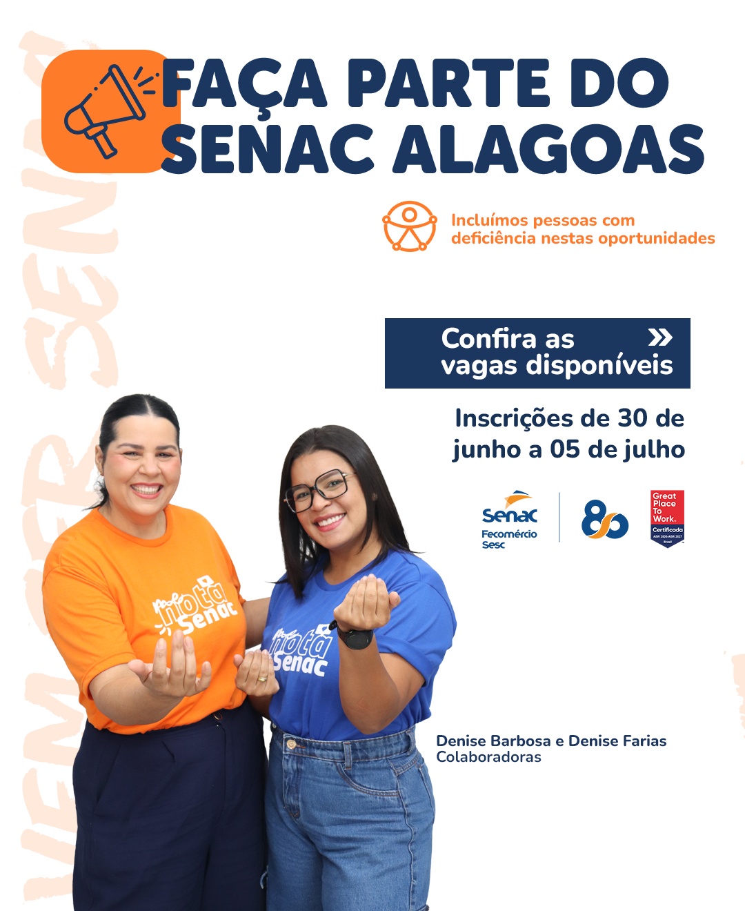 Senac Alagoas abre seleção para instrutores em diversas regiões do estado